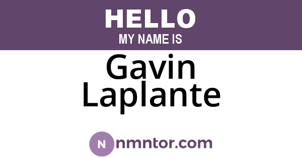 Gavin Laplante