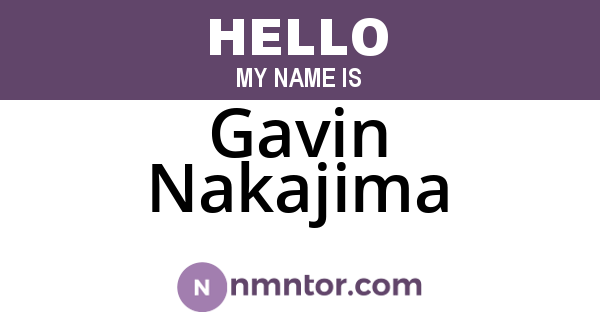 Gavin Nakajima