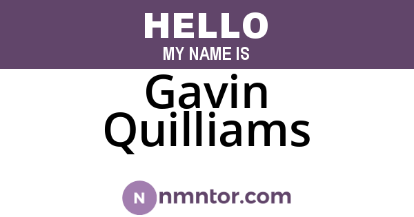 Gavin Quilliams