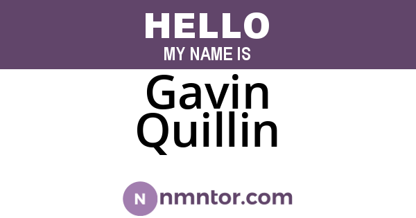 Gavin Quillin