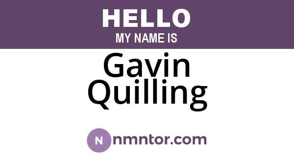 Gavin Quilling