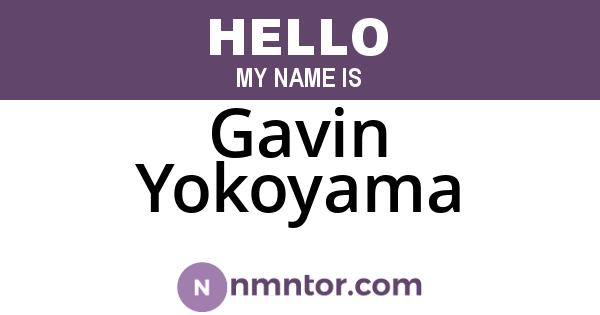 Gavin Yokoyama