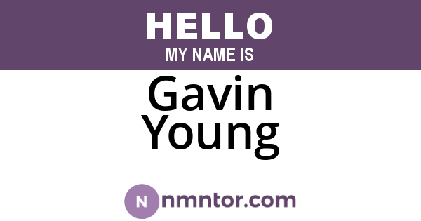 Gavin Young