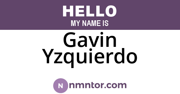 Gavin Yzquierdo