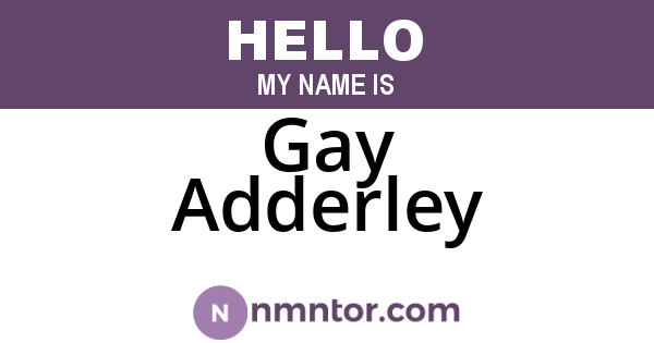 Gay Adderley