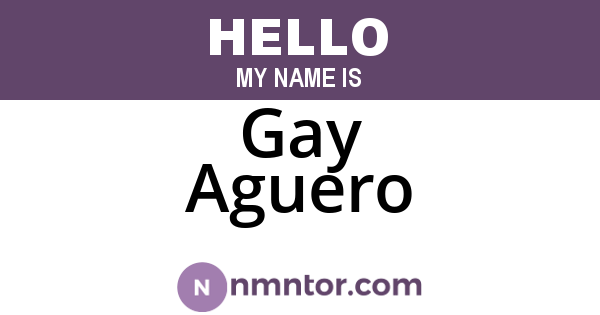 Gay Aguero