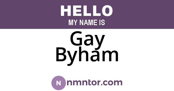 Gay Byham
