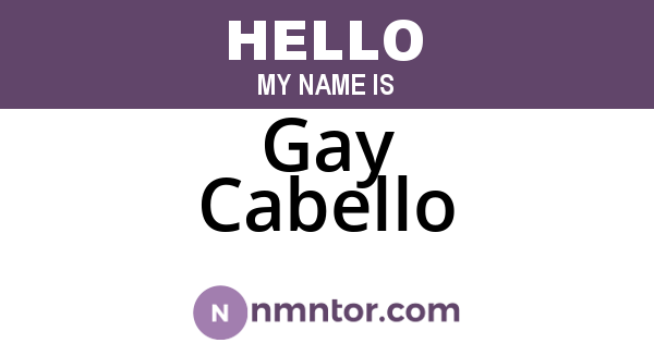 Gay Cabello