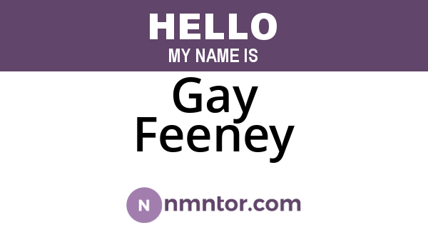 Gay Feeney