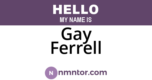 Gay Ferrell
