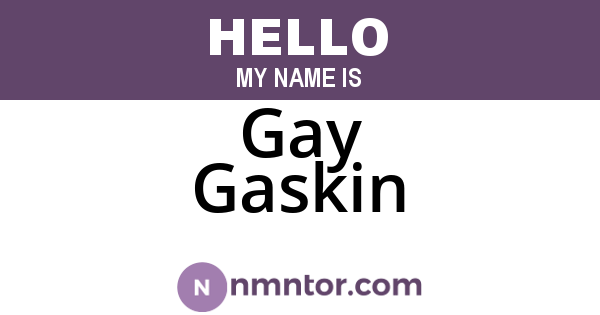 Gay Gaskin