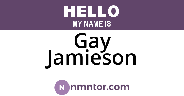 Gay Jamieson