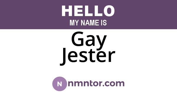 Gay Jester