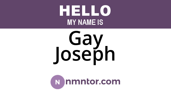 Gay Joseph