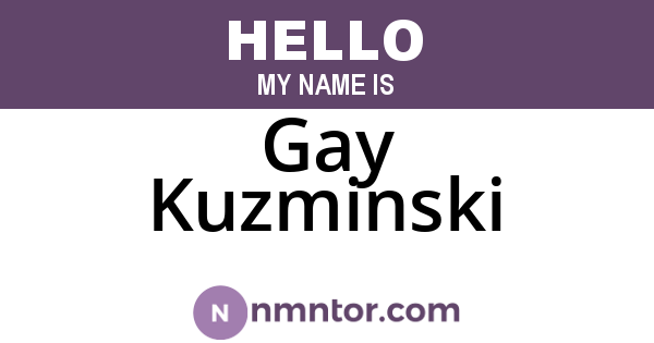 Gay Kuzminski