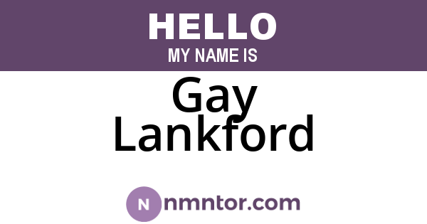 Gay Lankford