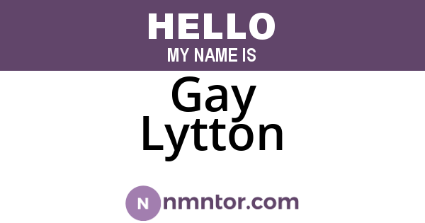 Gay Lytton