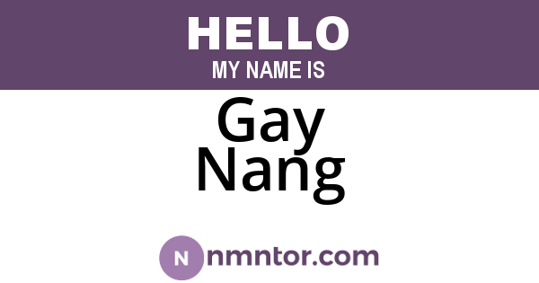 Gay Nang