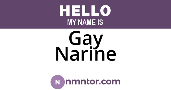 Gay Narine