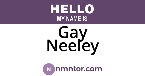 Gay Neeley