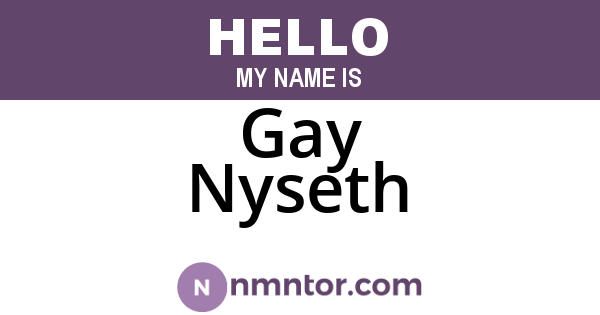 Gay Nyseth