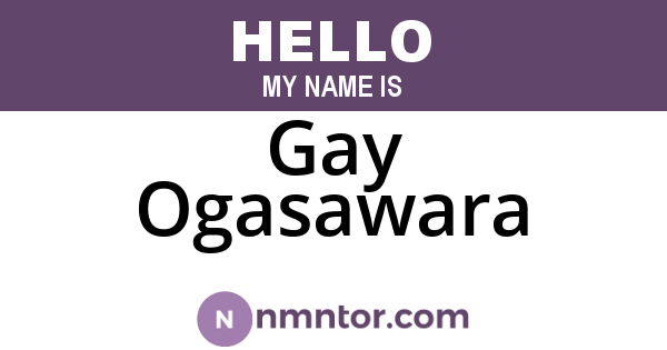Gay Ogasawara