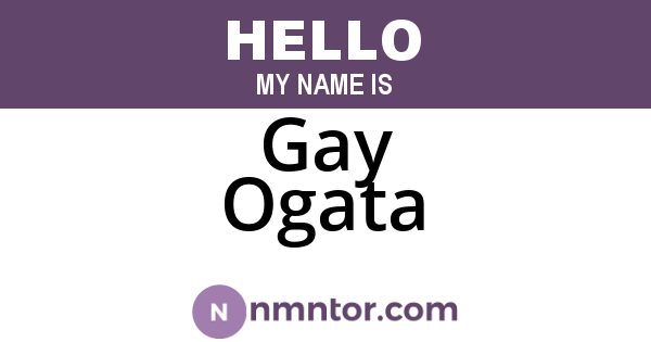 Gay Ogata