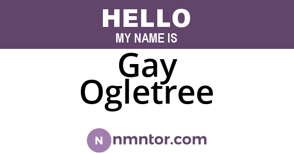 Gay Ogletree