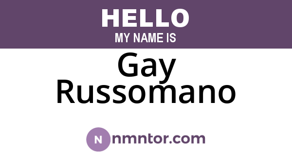 Gay Russomano