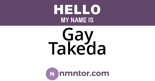 Gay Takeda