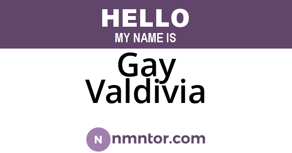 Gay Valdivia