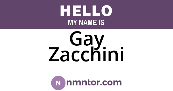 Gay Zacchini