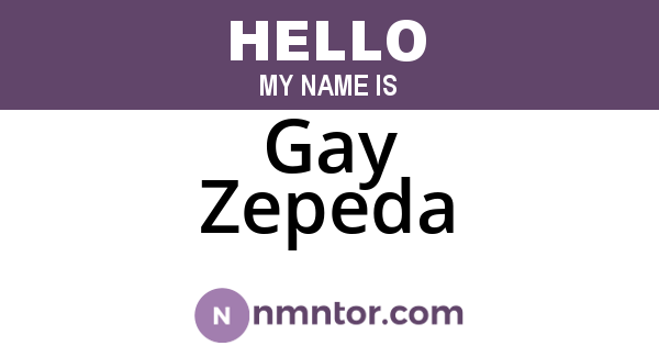 Gay Zepeda