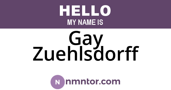 Gay Zuehlsdorff