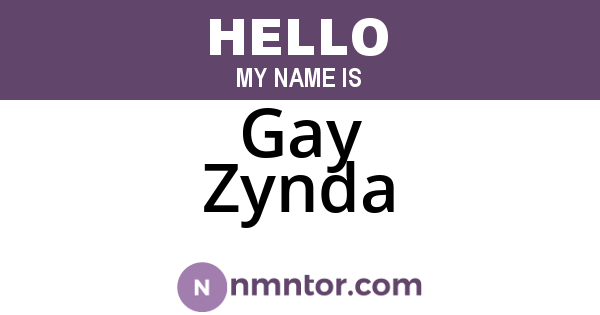 Gay Zynda