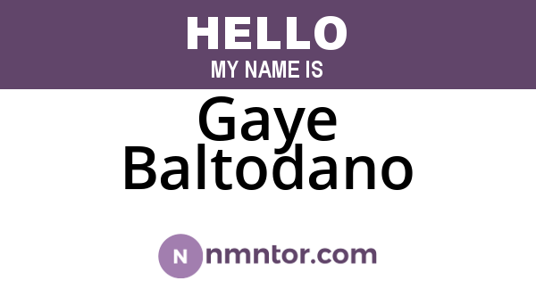 Gaye Baltodano