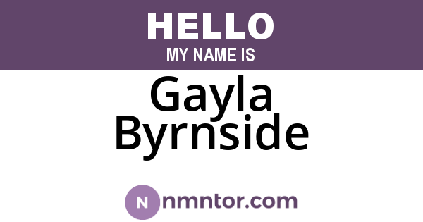 Gayla Byrnside