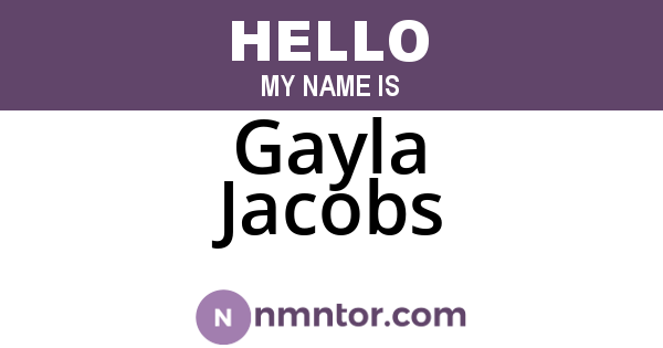 Gayla Jacobs