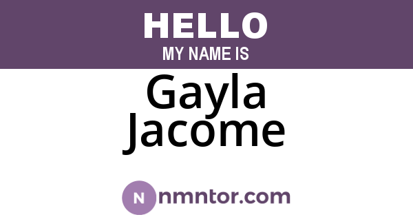 Gayla Jacome