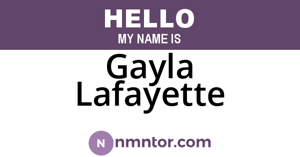 Gayla Lafayette