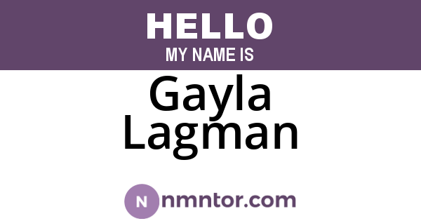Gayla Lagman