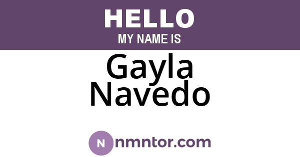 Gayla Navedo