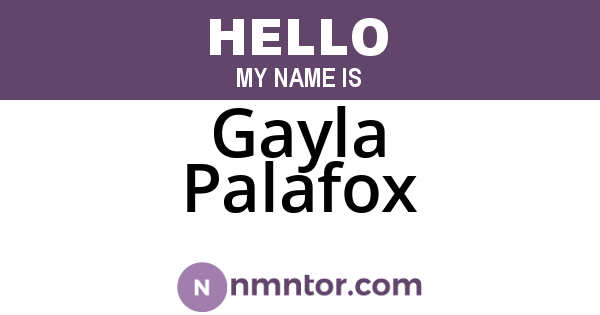 Gayla Palafox