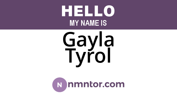Gayla Tyrol