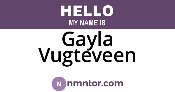 Gayla Vugteveen