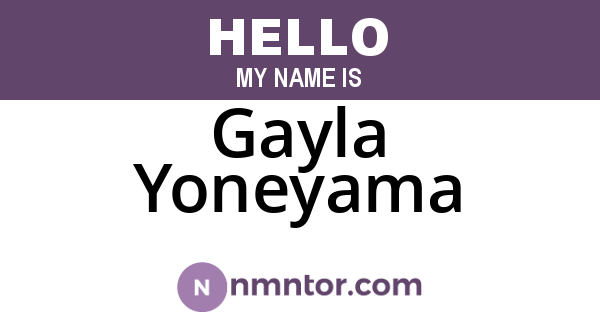 Gayla Yoneyama