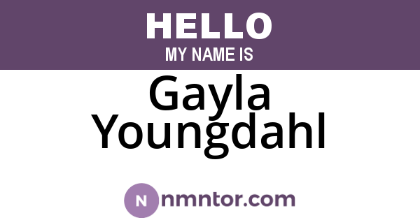 Gayla Youngdahl