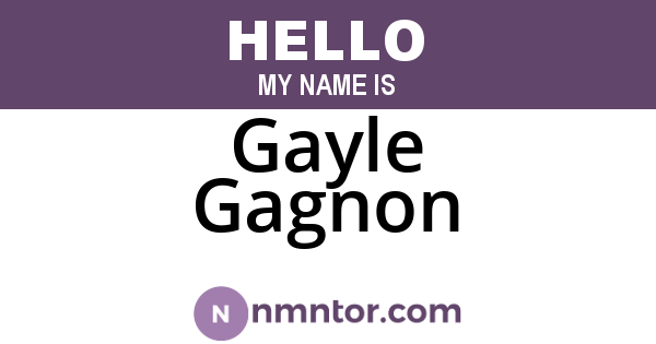 Gayle Gagnon