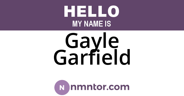 Gayle Garfield