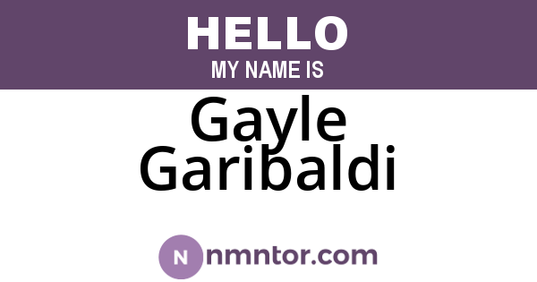 Gayle Garibaldi